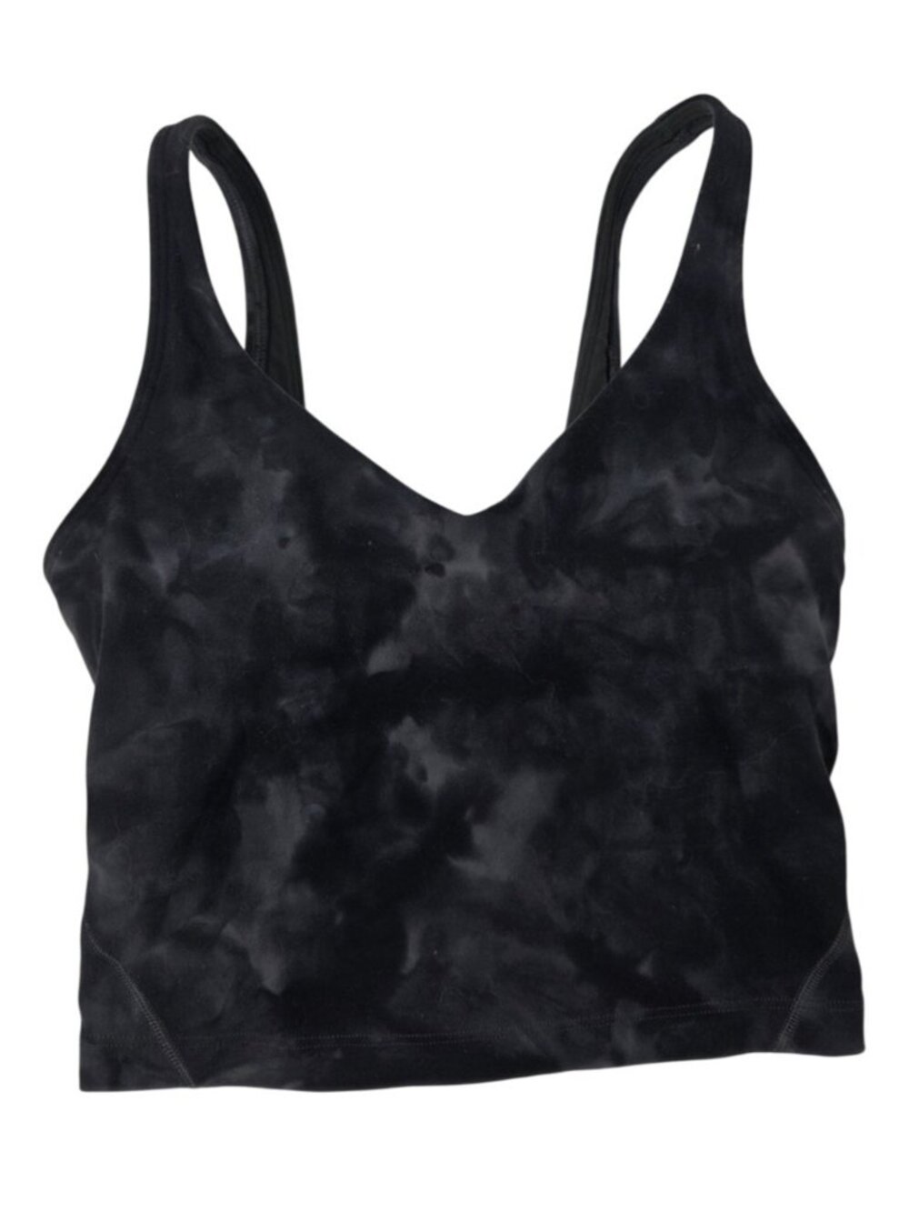Lululemon Align Tank Diamond Dye Tie Dye Black Grey Sz 2
